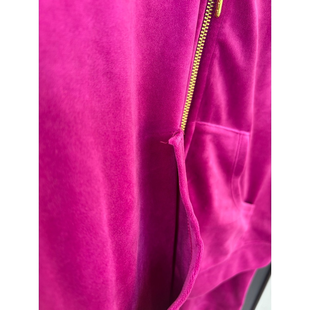 Lilly Pulitzer Hot Pink Velour Zip Hoodie Set - Picture 8 of 15